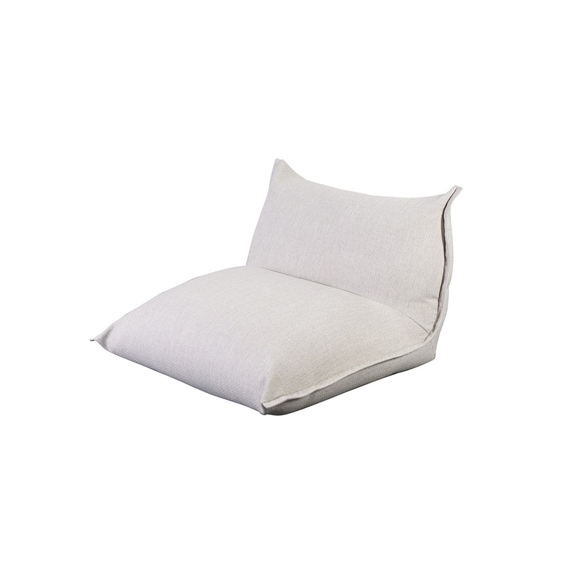 CHAISE LOUNGE DE EXTERIOR EN TELA BEIGE