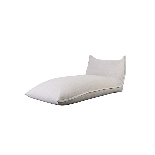 CHAISE LOUNGE DE EXTERIOR EN TELA BEIGE