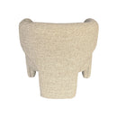 BUTACA ESTACIONARIA EN TELA TEXTURIZADA GRIS MARRON CREMA