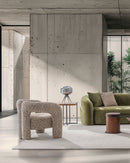 BUTACA ESTACIONARIA EN TELA ESTAMPADA