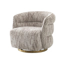 BUTACA GIRATORIA EN TELA ESTAMPADA