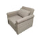 BUTACA RECLINABLE MANUAL EN TELA BEIGE