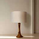 LAMPARA DE MESA ACABADO DE MADERA