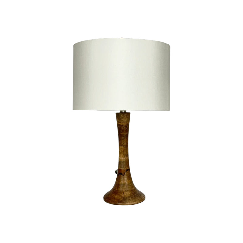 LAMPARA DE MESA ACABADO DE MADERA