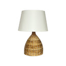 LAMPARA DE MESA ESTILO RATAN