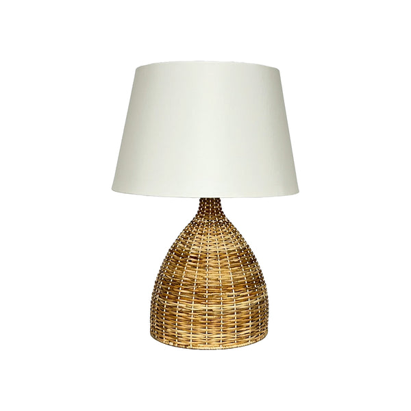 LAMPARA DE MESA ESTILO RATAN