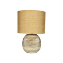 LAMPARA DE MESA ACABADO DE MADERA