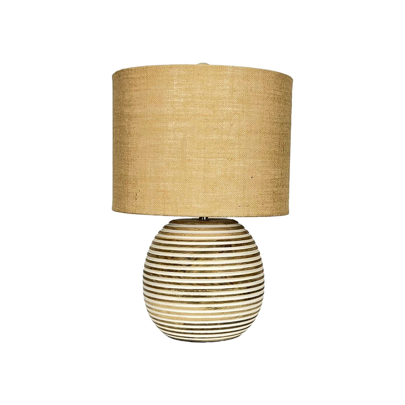 LAMPARA DE MESA ACABADO DE MADERA