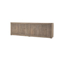 BUFETERA DE PINO RUSTICO NATURAL CON 8 PUERTAS