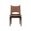 SILLA DE COMEDOR ESCANDINAVA EN MADERA DE ROBLE Y CUERO