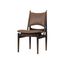 SILLA DE COMEDOR ESCANDINAVA EN MADERA DE ROBLE Y CUERO