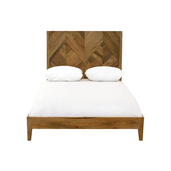 CAMA KING ACABADO EN MADERA