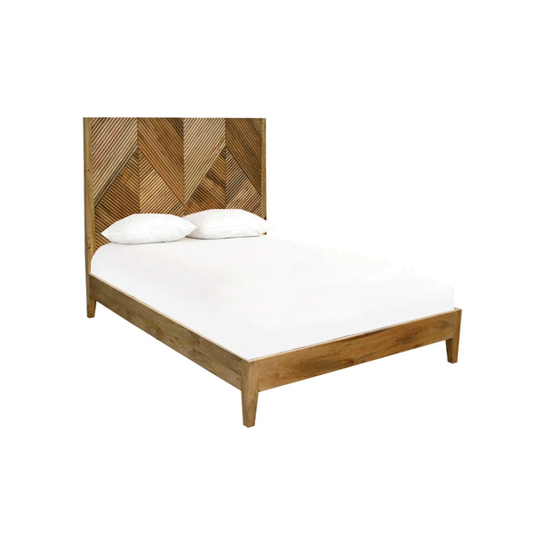 CAMA QUEEN ACABADO EN MADERA