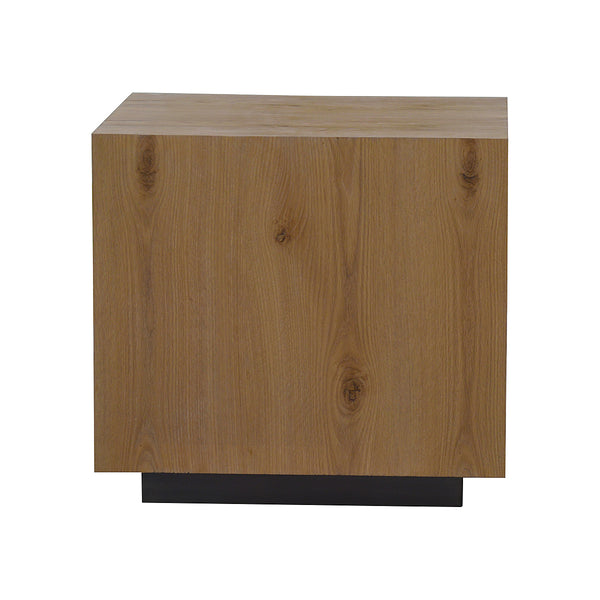 MESA LATERAL EN ACABADO DE MADERA