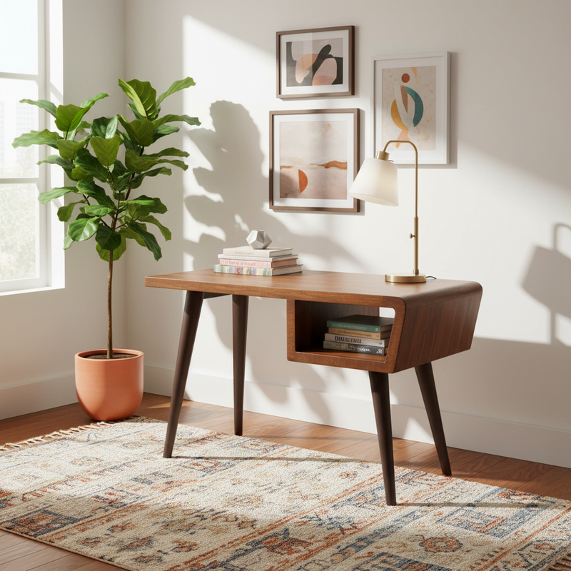 ESCRITORIO ACABADO EN  MADERA