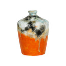 ***VASE WHITE BLACK ORANGE