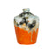 ***VASE WHITE BLACK ORANGE