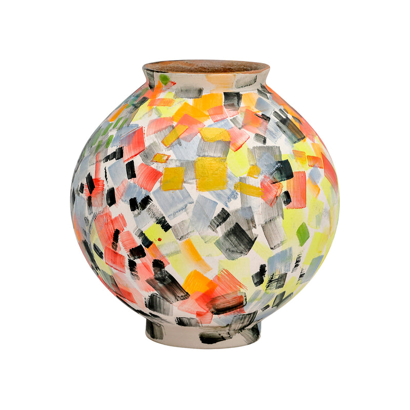 ***PORCELAIN VASE, MULTICOLOUR