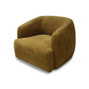 BUTACA ESTACIONARIA EN TELA MOSTAZA