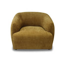 BUTACA ESTACIONARIA EN TELA MOSTAZA