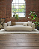 SOFA ESTACIONARIO DE CUATRO ASIENTOS EN TELA BEIGE H300582