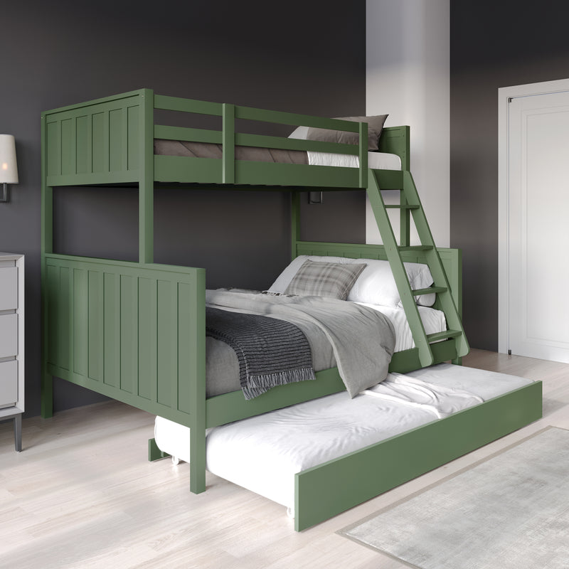 CAMAROTE VERDE TWIN / FULL JESSE + ALMACENAMIENTO - 2PCS