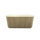 BUFETERA CON TOPE ESTILO MARMOL Y BASE ACABADO DE MADERA