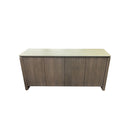 BUFETERA CON TOPE ESTILO MARMOL Y BASE ACABADO DE MADERA