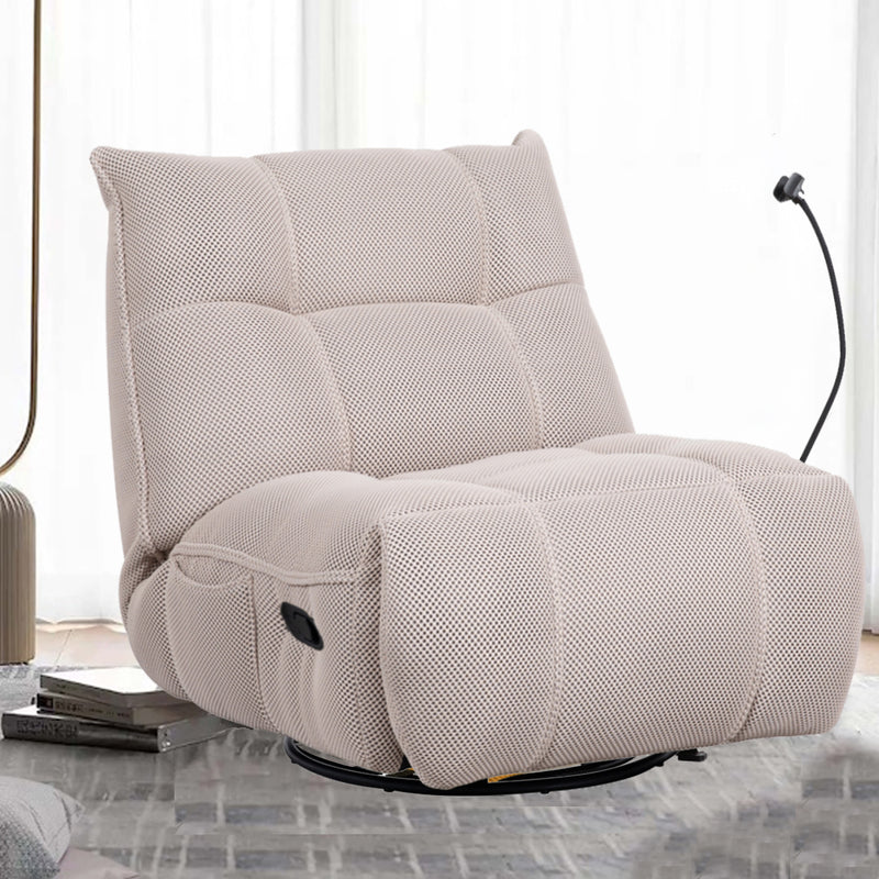 BUTACA RECLINABLE MANUAL EN TELA BEIGE