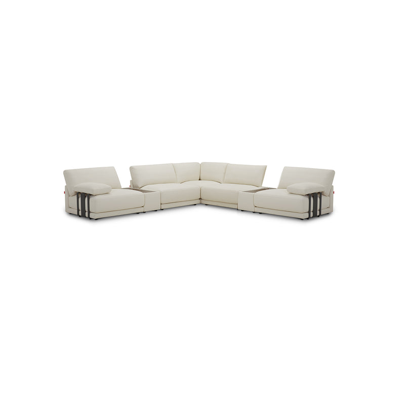 SOFA SECCIONAL ESTACIONARIO EN TELA BEIGE