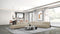 SOFA SECCIONAL CON FRENTE DE PIEL GRIS 6PCS