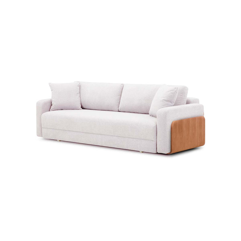 SOFA CAMA EN TELA BEIGE