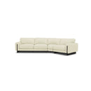 SOFA SECCIONAL ESTACIONARIO EN TELA BLANCA