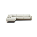 SOFA SECCIONAL ESTACIONARIO EN TELA BEIGE