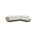SOFA SECCIONAL ESTACIONARIO EN TELA BEIGE