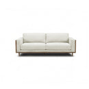 SOFA ESTACIONARIO DE CUATRO ASIENTOS EN TELA BEIGE