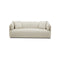 SOFA ESTACIONARIO DE TRES ASIENTOS EN TELA BEIGE