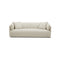 SOFA ESTACIONARIO DE CUATRO ASIENTOS EN TELA BEIGE