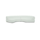 SOFA SECCIONAL ESTACIONARIO EN TELA TEXTURIZADA BEIGE