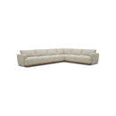 SOFA SECCIONAL ESTACIONARIO EN TELA GRIS 4PCS