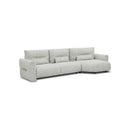 SOFA SECCIONAL ESTACIONARIO EN TELA BEIGE