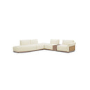 SOFA SECCIONAL ESTACIONARIO EN TELA BEIGE