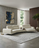 SOFA SECCIONAL ESTACIONARIO EN TELA BEIGE