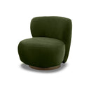 BUTACA GIRATORIA EN TELA VERDE