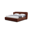 CAMA KING EN TELA BORGOÑA