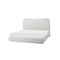 CAMA KING EN TELA BEIGE
