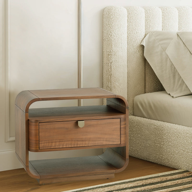 MESA DE NOCHE ACABADO DE MADERA