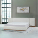 CAMA KING BASKET EN TELA BEIGE