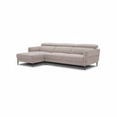 SOFA SECCIONAL ESTACIONARIO EN TELA BEIGE