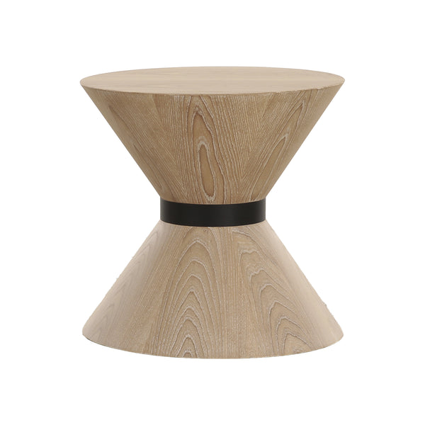 MESA LATERAL ACABADO DE MADERA NATURAL